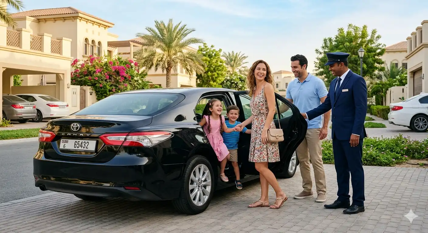 Personal driver Dubai for families school pickup daily transportation Perfect Drive reliable driver service