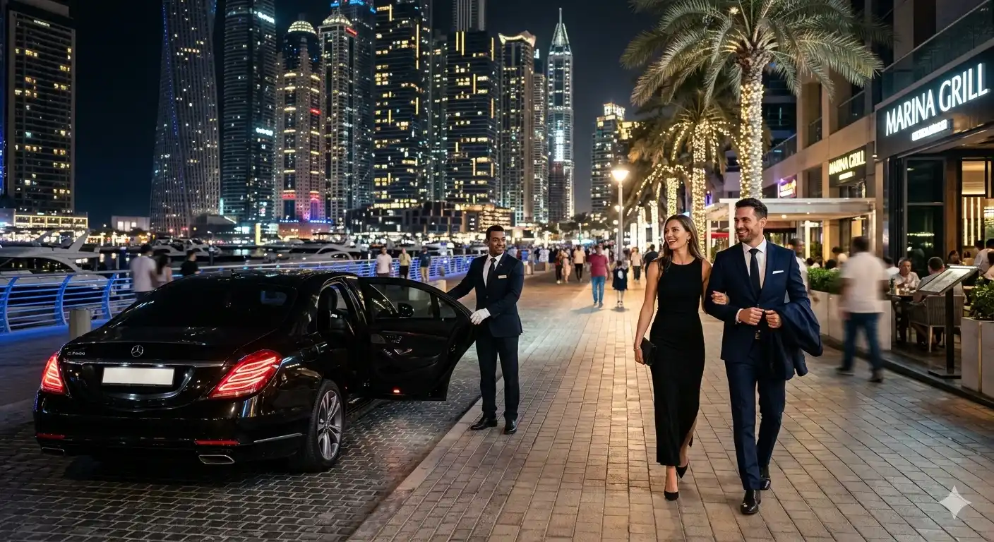 Safe driver Dubai for late night events dinner parties Perfect Drive designated driver service